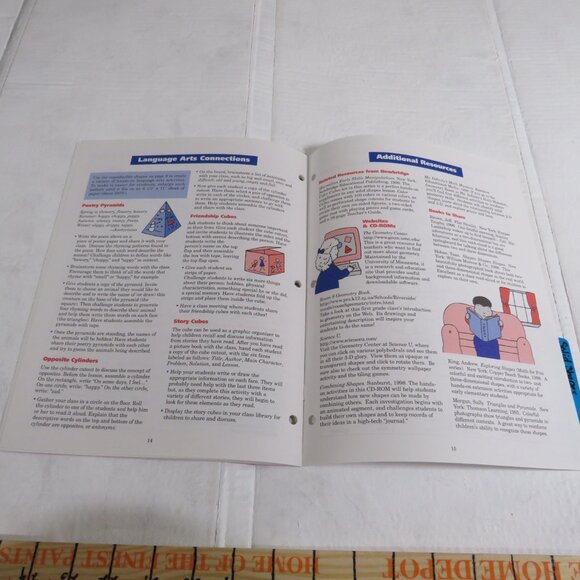 Solid Shapes BIG BOOK (almost 2 feet tall) with teacher pages CLASSROOM SIZE - Picture 15 of 16